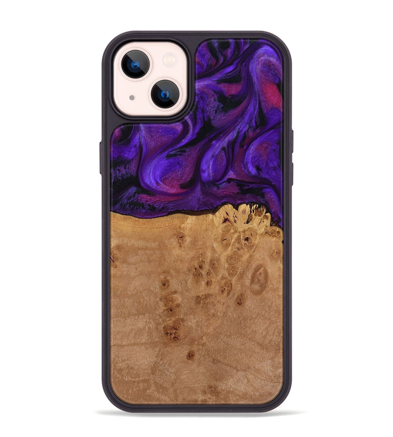 iPhone 14 Plus Wood Phone Case - Oren (Purple, 772351)