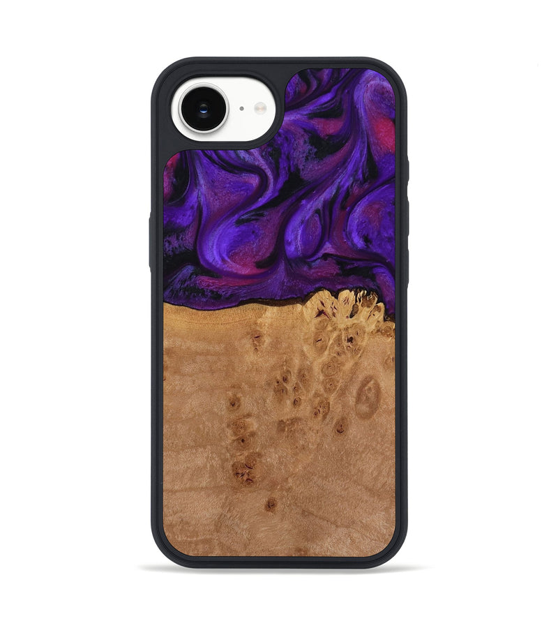 iPhone 16e Wood Phone Case - Oren (Purple, 772351)