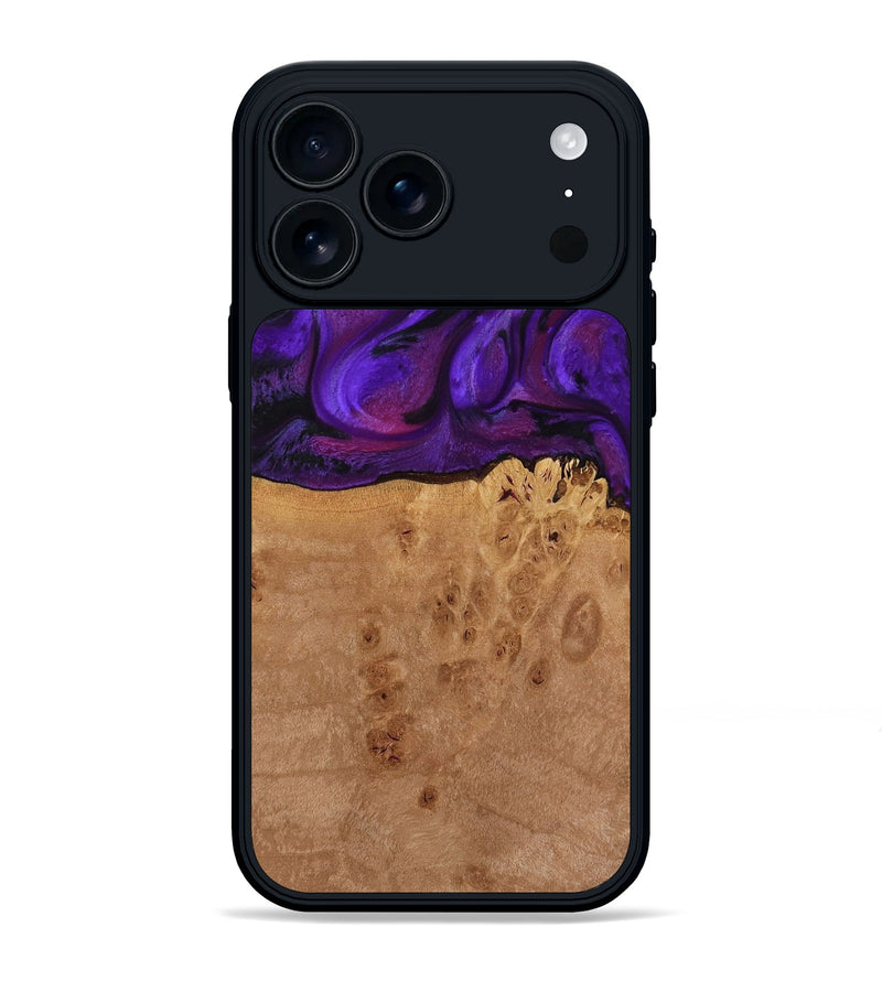 iPhone 17 Pro Max Wood Phone Case - Oren (Purple, 772351)