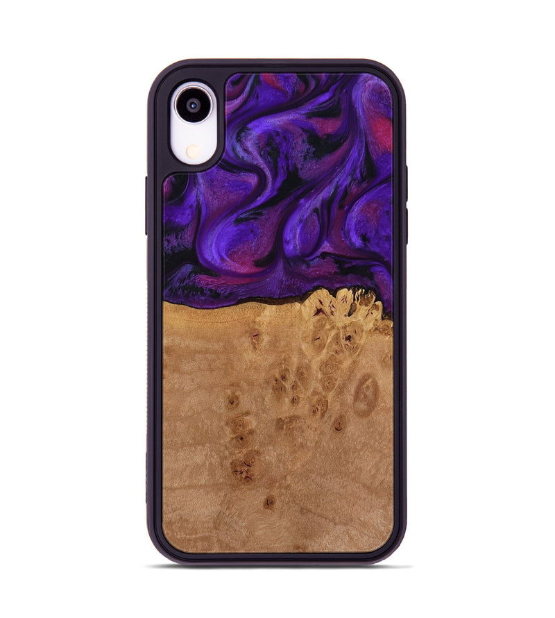iPhone Xr Wood Phone Case - Oren (Purple, 772351)