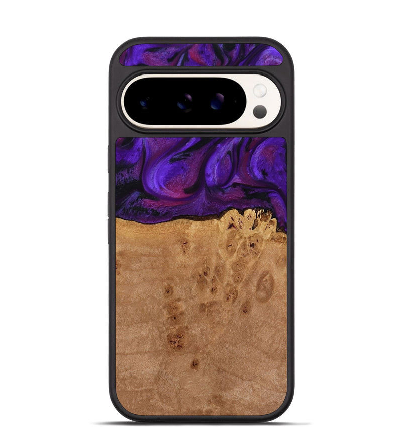 Pixel 9 Wood Phone Case - Oren (Purple, 772351)