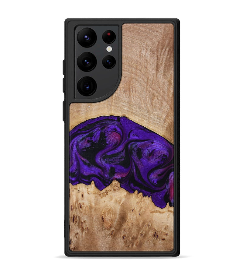 Galaxy S22 Ultra Wood Phone Case - Raelyn (Purple, 772535)