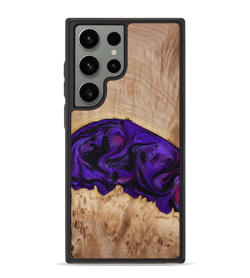 Galaxy S23 Ultra Wood Phone Case - Raelyn (Purple, 772535)