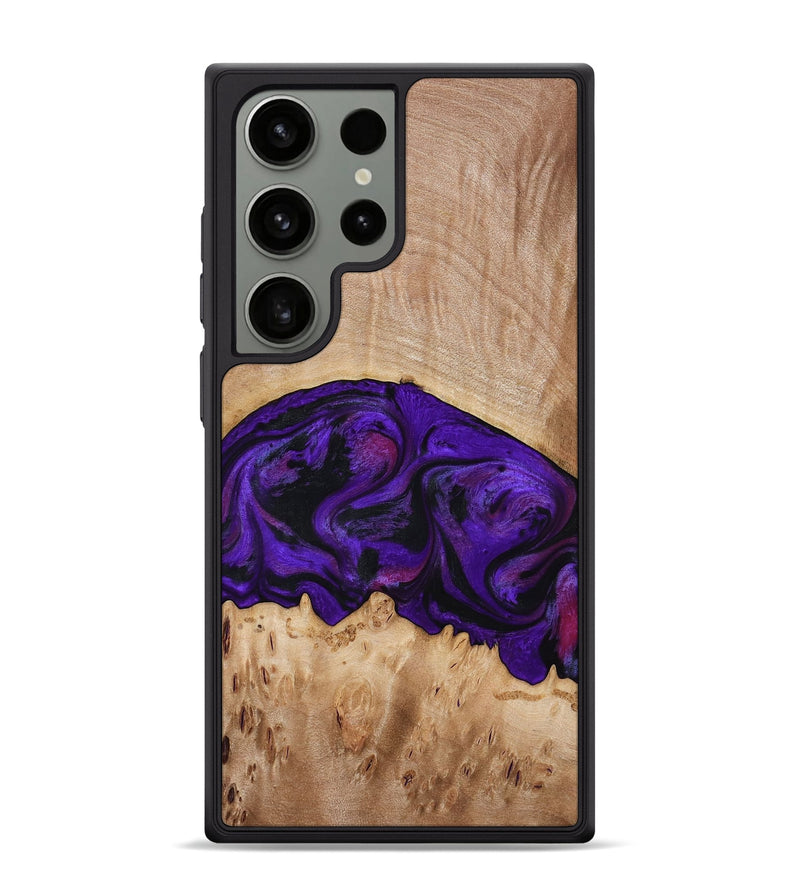 Galaxy S24 Ultra Wood Phone Case - Raelyn (Purple, 772535)