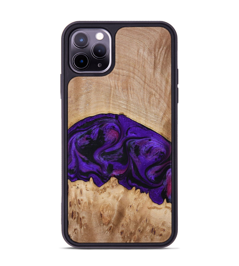 iPhone 11 Pro Max Wood Phone Case - Raelyn (Purple, 772535)