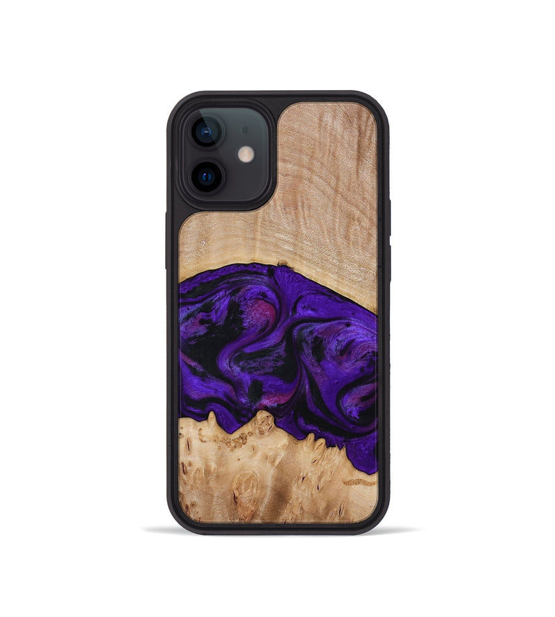 iPhone 12 mini Wood Phone Case - Raelyn (Purple, 772535)