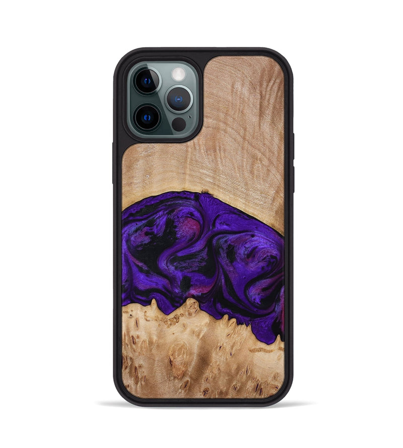 iPhone 12 Pro Wood Phone Case - Raelyn (Purple, 772535)