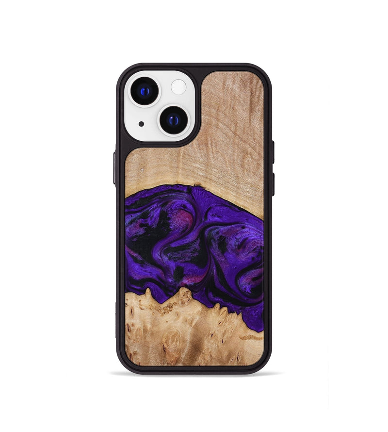 iPhone 13 mini Wood Phone Case - Raelyn (Purple, 772535)