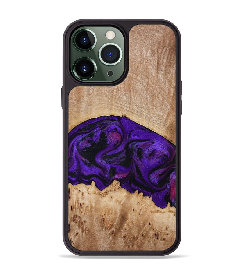 iPhone 13 Pro Max Wood Phone Case - Raelyn (Purple, 772535)