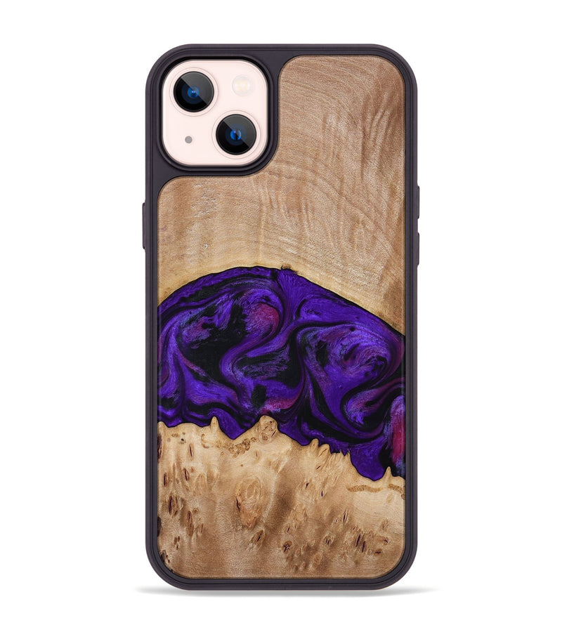 iPhone 14 Plus Wood Phone Case - Raelyn (Purple, 772535)