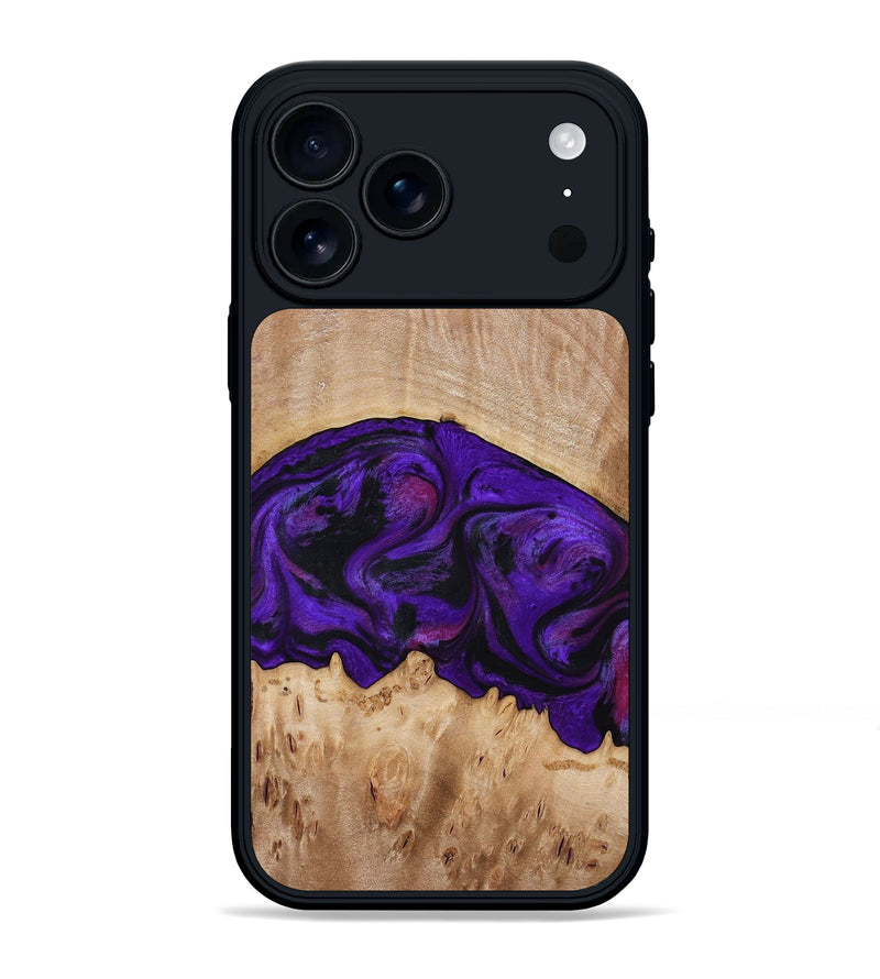 iPhone 17 Pro Max Wood Phone Case - Raelyn (Purple, 772535)