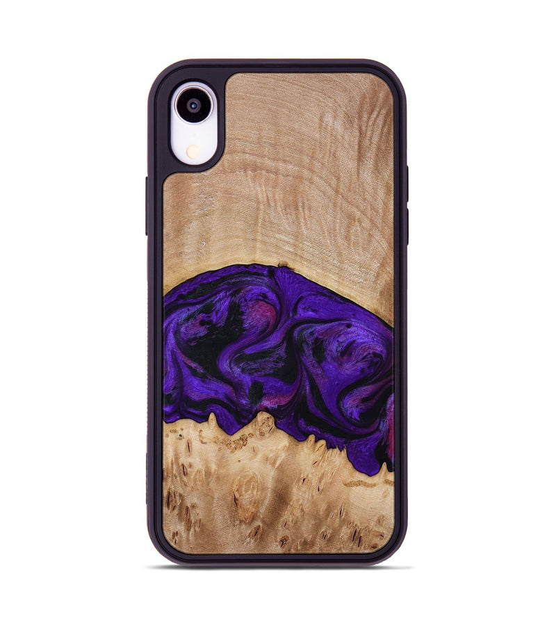 iPhone Xr Wood Phone Case - Raelyn (Purple, 772535)