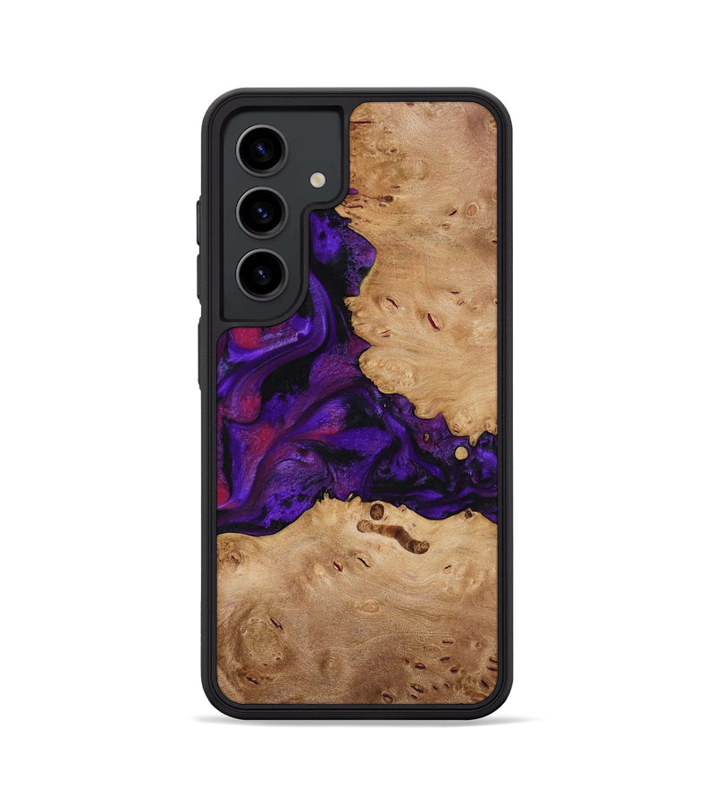 Galaxy S24 Wood Phone Case - Melva (Purple, 772817)