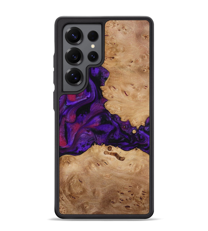 Galaxy S25 Ultra Wood Phone Case - Melva (Purple, 772817)