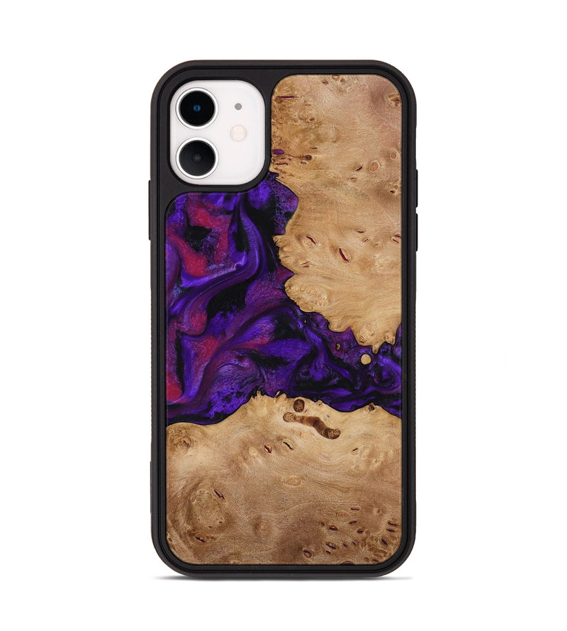 iPhone 11 Wood Phone Case - Melva (Purple, 772817)
