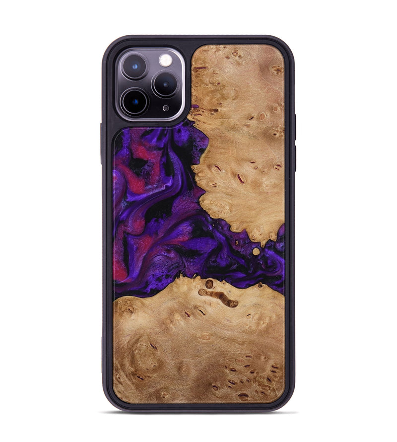 iPhone 11 Pro Max Wood Phone Case - Melva (Purple, 772817)