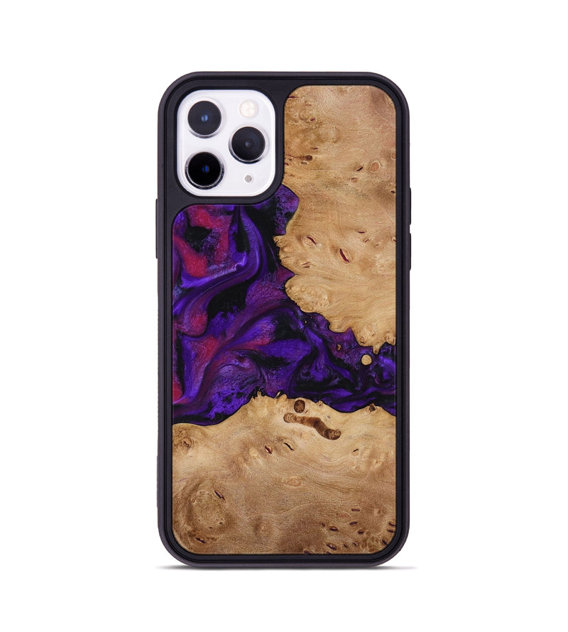 iPhone 11 Pro Wood Phone Case - Melva (Purple, 772817)