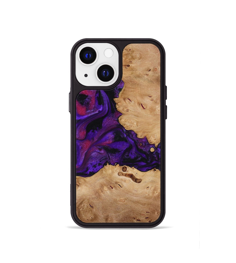 iPhone 13 mini Wood Phone Case - Melva (Purple, 772817)