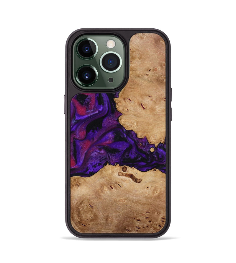 iPhone 13 Pro Wood Phone Case - Melva (Purple, 772817)