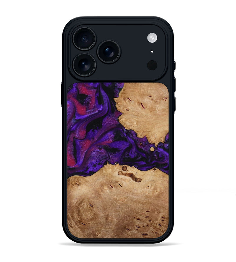 iPhone 17 Pro Max Wood Phone Case - Melva (Purple, 772817)
