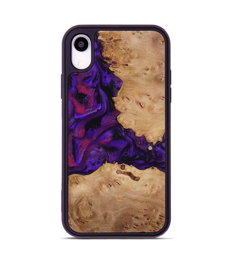 iPhone Xr Wood Phone Case - Melva (Purple, 772817)