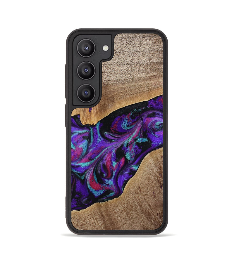 Galaxy S23 Wood Phone Case - Jamila (Purple, 772818)