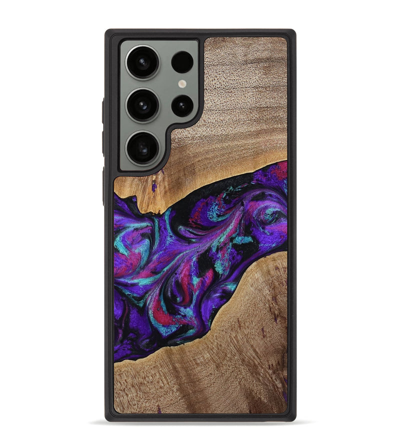 Galaxy S23 Ultra Wood Phone Case - Jamila (Purple, 772818)