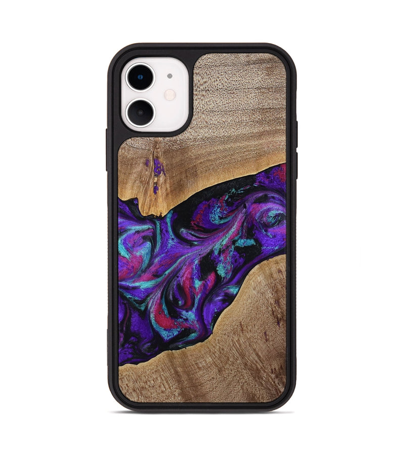 iPhone 11 Wood Phone Case - Jamila (Purple, 772818)