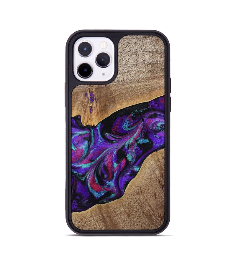 iPhone 11 Pro Wood Phone Case - Jamila (Purple, 772818)