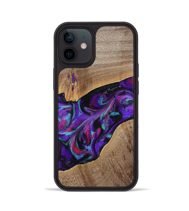 iPhone 12 Wood Phone Case - Jamila (Purple, 772818)