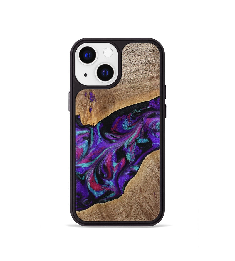 iPhone 13 mini Wood Phone Case - Jamila (Purple, 772818)