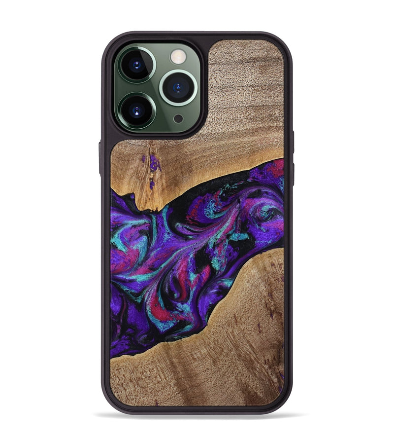 iPhone 13 Pro Max Wood Phone Case - Jamila (Purple, 772818)
