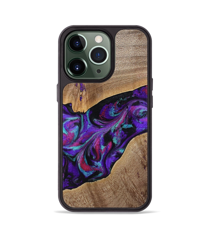 iPhone 13 Pro Wood Phone Case - Jamila (Purple, 772818)