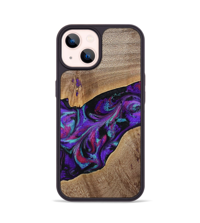 iPhone 14 Wood Phone Case - Jamila (Purple, 772818)