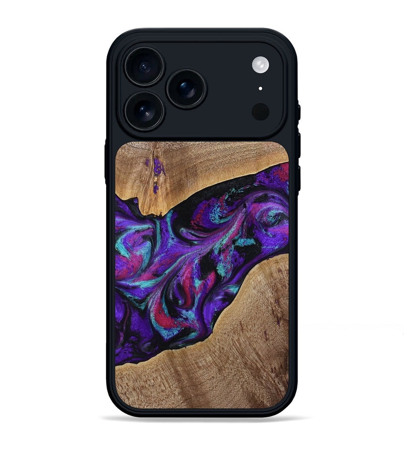 iPhone 17 Pro Max Wood Phone Case - Jamila (Purple, 772818)