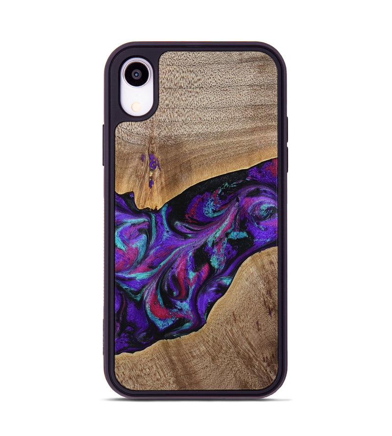 iPhone Xr Wood Phone Case - Jamila (Purple, 772818)