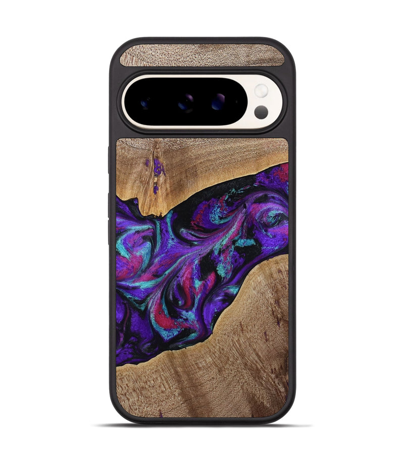 Pixel 9 Wood Phone Case - Jamila (Purple, 772818)