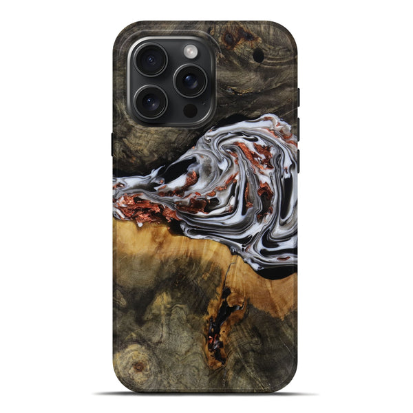 Carved Live Edge iPhone 16 Pro Max ケース iPhone 16 Pro Max Wood Live Edge Phone Case - Stephen