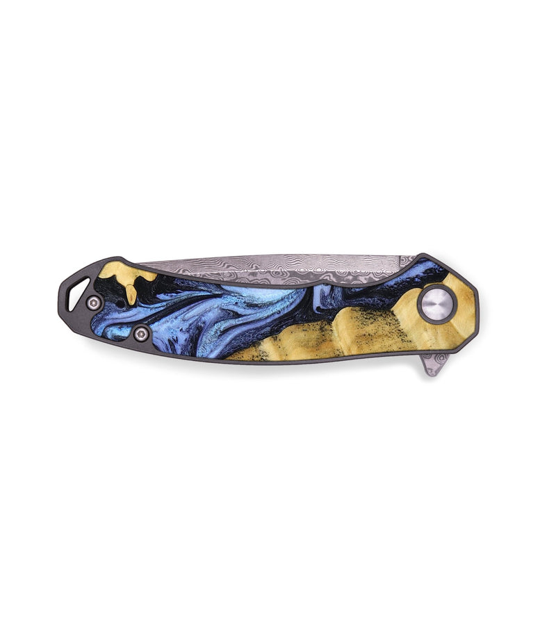 EDC Wood Pocket Knife - Kobe (Blue, 773195)