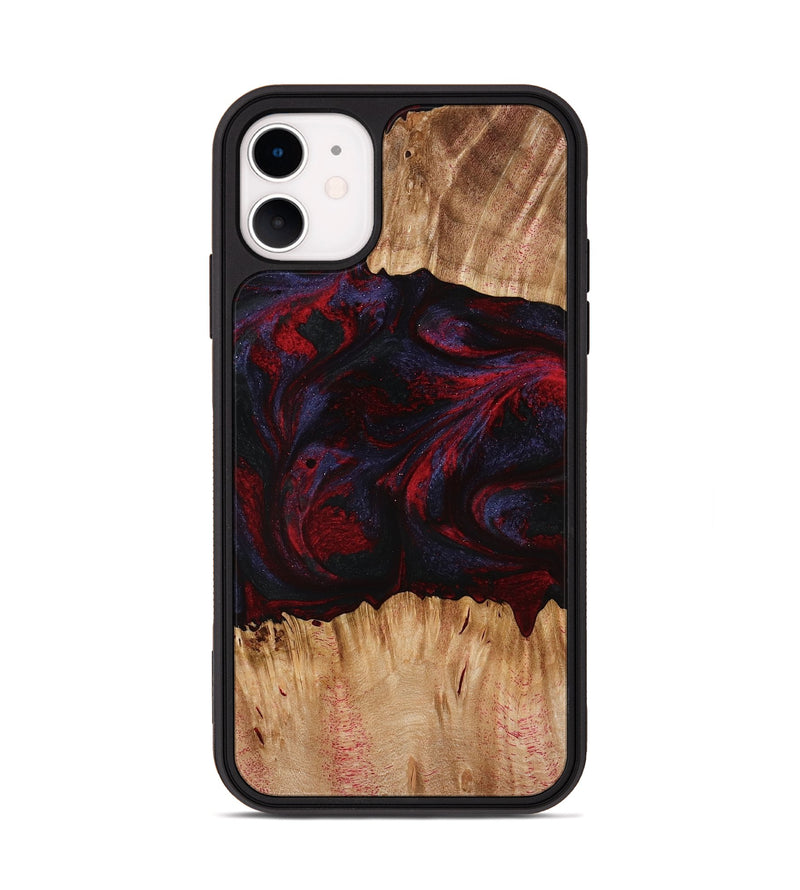 iPhone 11 Wood Phone Case - Ernst (Red, 773299)