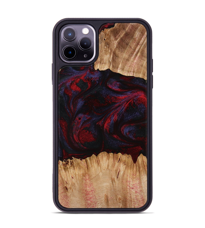 iPhone 11 Pro Max Wood Phone Case - Ernst (Red, 773299)