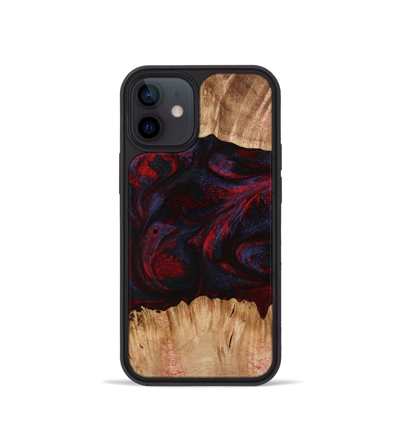 iPhone 12 mini Wood Phone Case - Ernst (Red, 773299)
