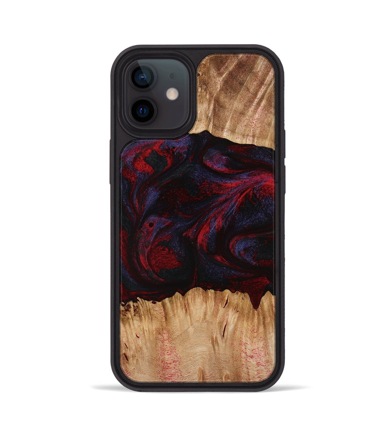 iPhone 12 Wood Phone Case - Ernst (Red, 773299)
