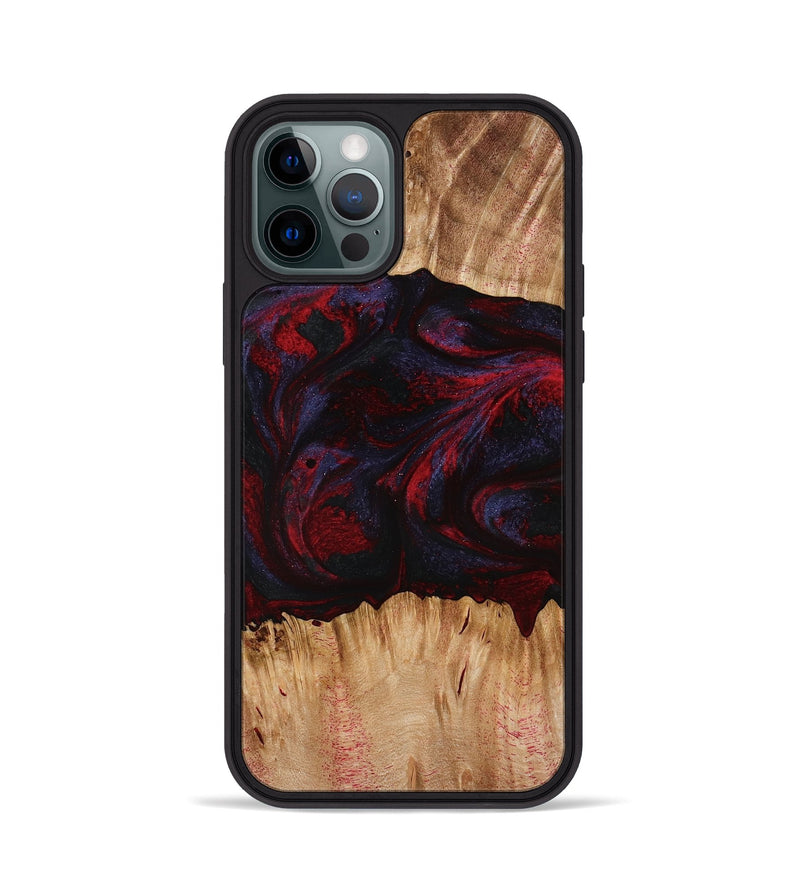 iPhone 12 Pro Wood Phone Case - Ernst (Red, 773299)