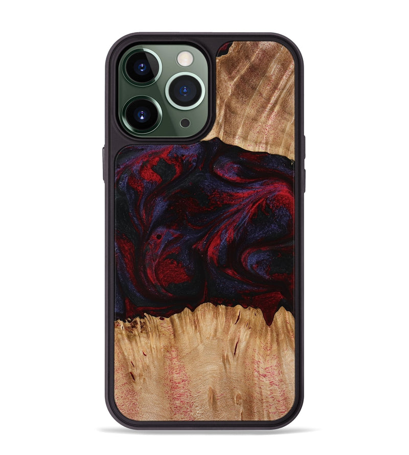 iPhone 13 Pro Max Wood Phone Case - Ernst (Red, 773299)