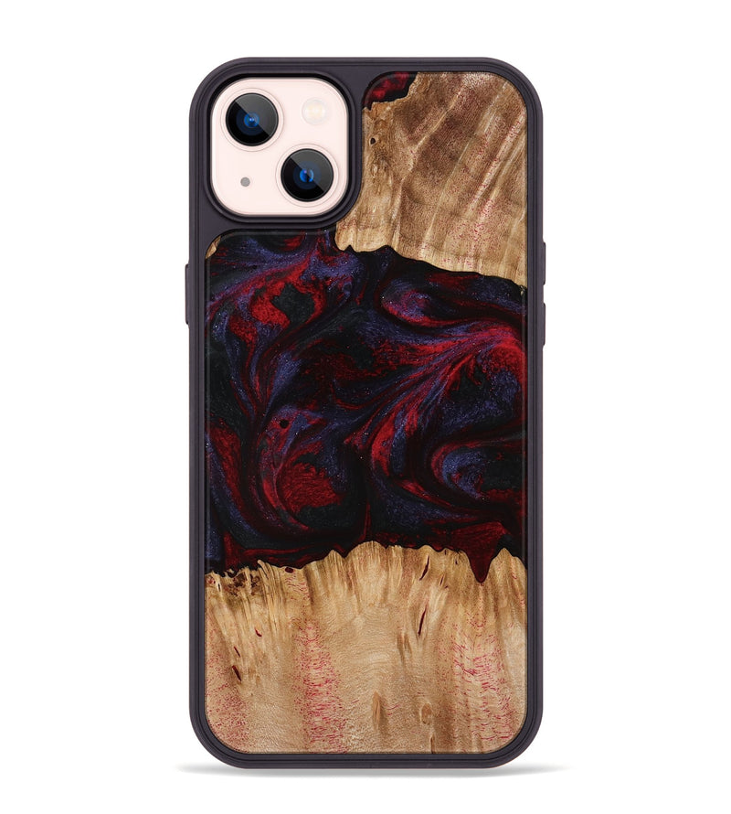 iPhone 14 Plus Wood Phone Case - Ernst (Red, 773299)