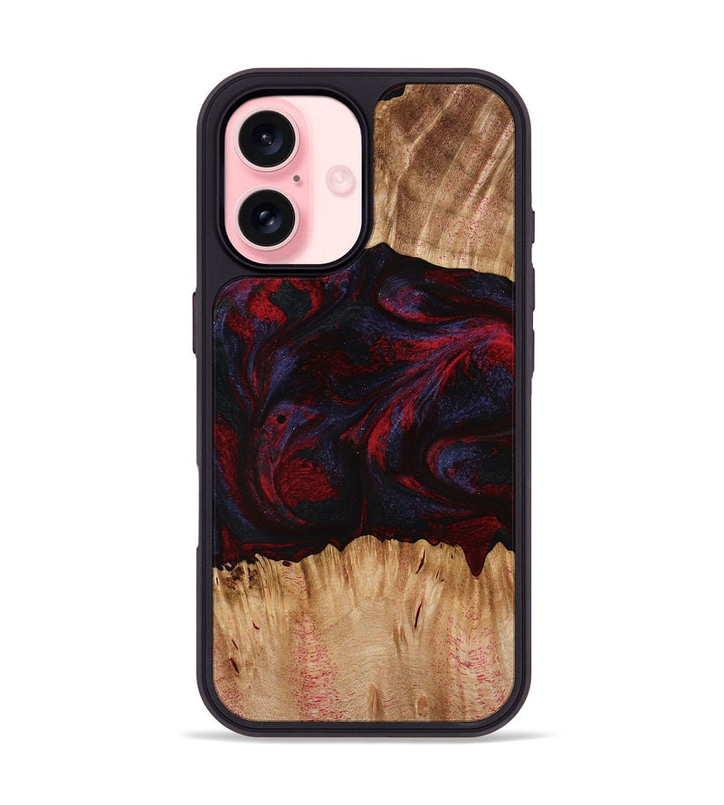 iPhone 16 Wood Phone Case - Ernst (Red, 773299)