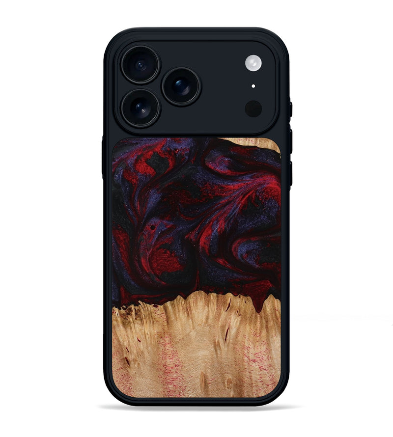 iPhone 17 Pro Max Wood Phone Case - Ernst (Red, 773299)