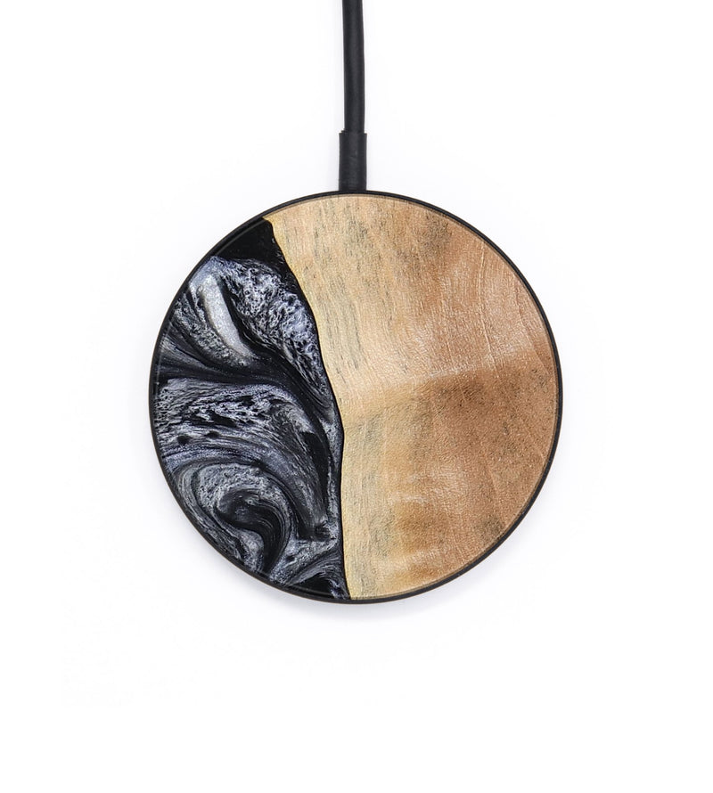 Circle Wood Wireless Charger - Lula (Black & White, 773302)