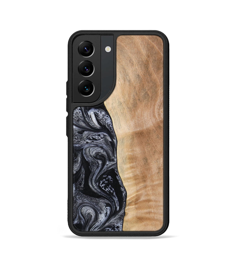 Galaxy S22 Wood Phone Case - Lula (Black & White, 773302)